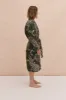 Men’s Quilted Robe Jag Print Green sold by Desmond & Dempsey