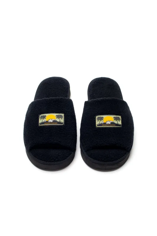 Unisex Fleece Slide Black sold by Desmond & Dempsey
