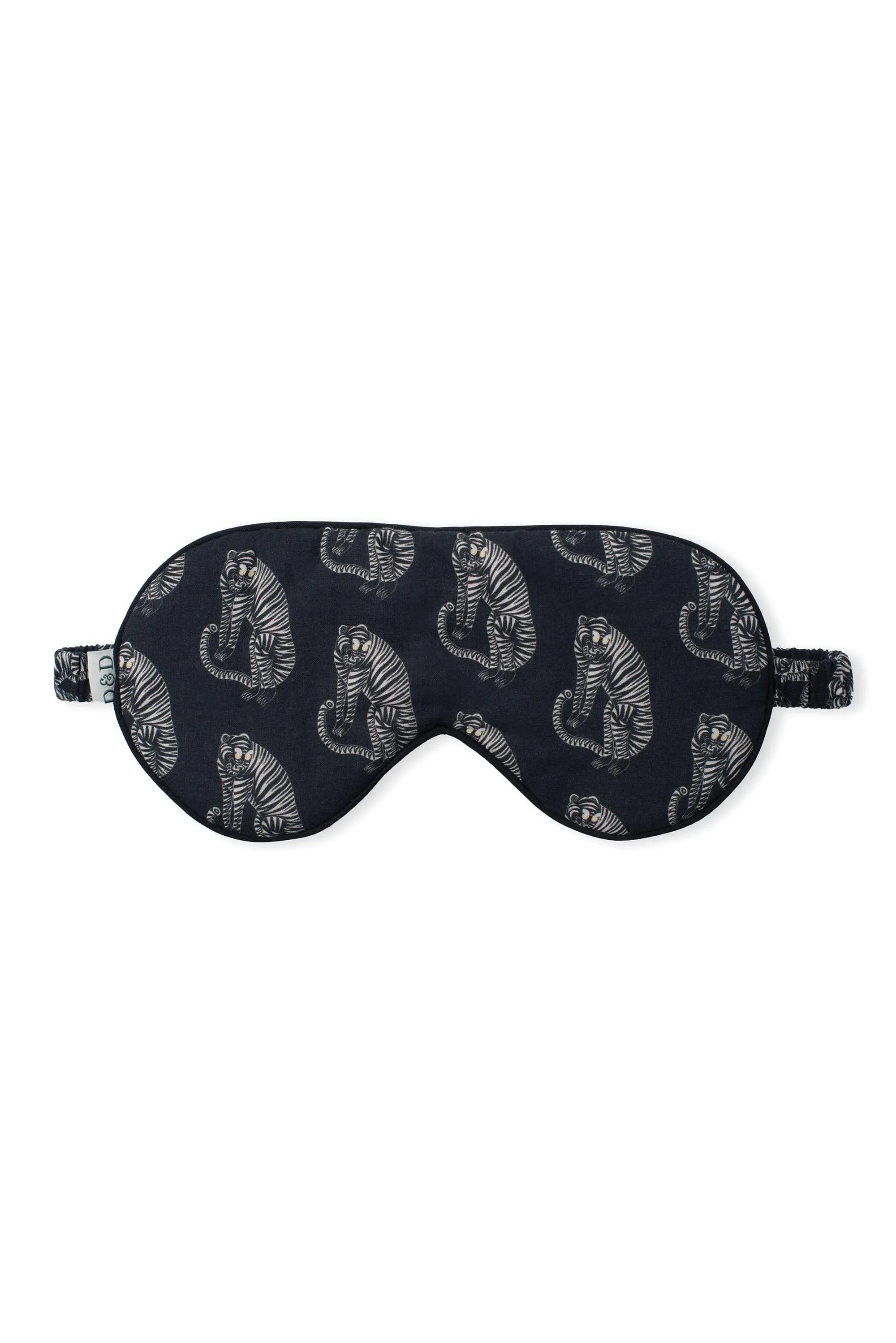 Men's Eye Mask Tiger Print Black/Cream sold by Desmond & Dempsey product image thumbnail 4