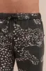 Men’s Pyjama Trousers The Jag Print Green sold by Desmond & Dempsey
