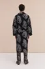 Men’s Towel Robe Tiger Black/Cream sold by Desmond & Dempsey