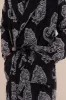 Men’s Towel Robe Tiger Black/Cream sold by Desmond & Dempsey