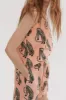 Cami Top Sansindo Tiger Print Pink Linen sold by Desmond & Dempsey