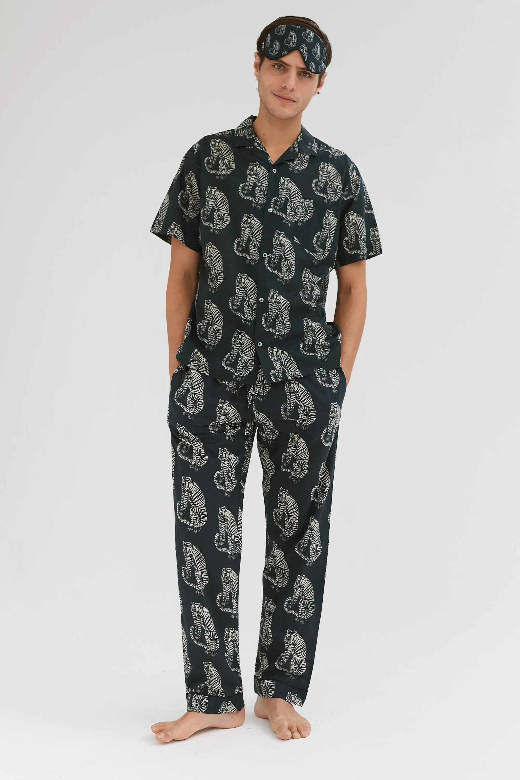 The Men's Stretching Tiger Set sold by Desmond & Dempsey