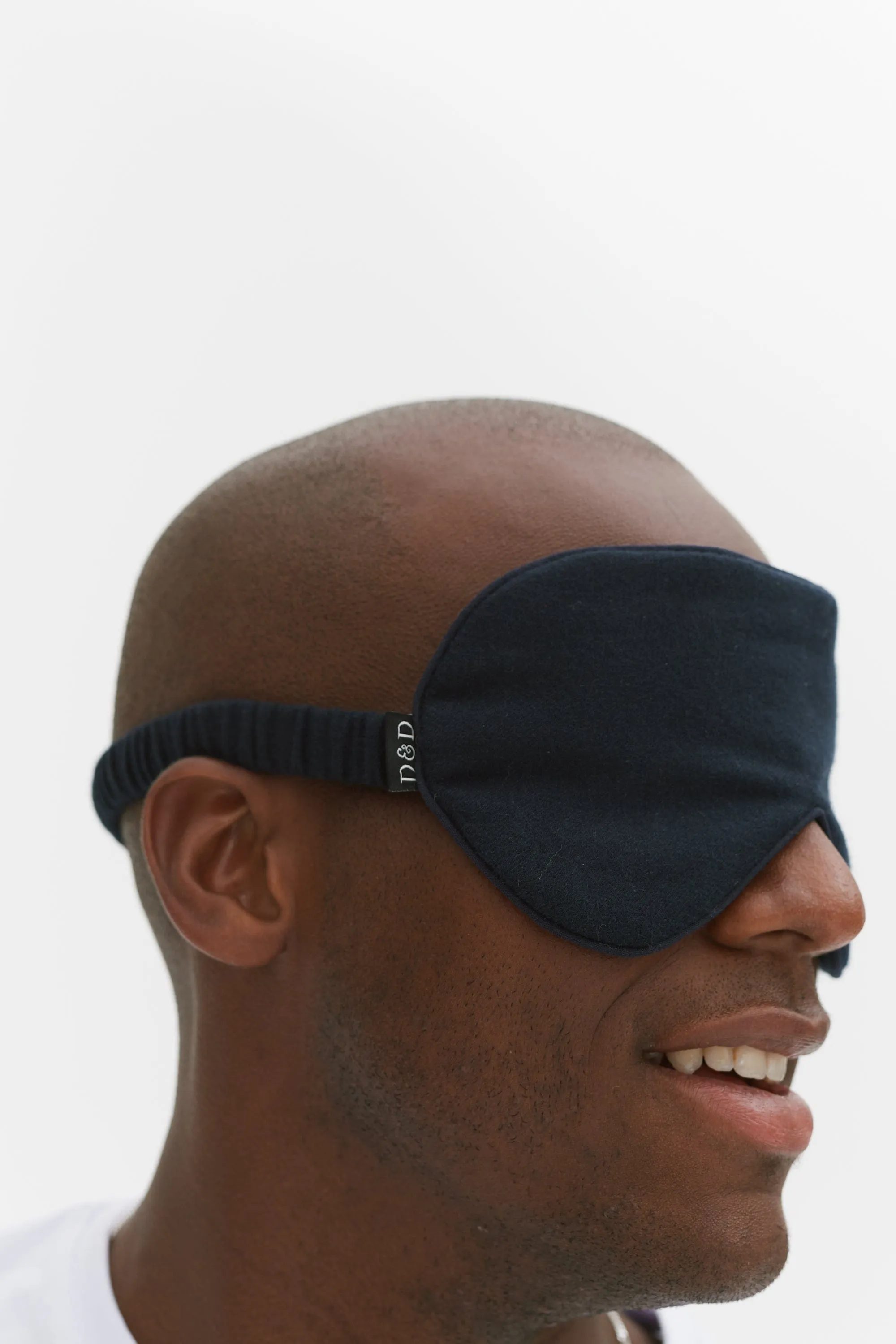 Men’s Eye Mask Brushed Cotton Navy sold by Desmond & Dempsey product image thumbnail 2