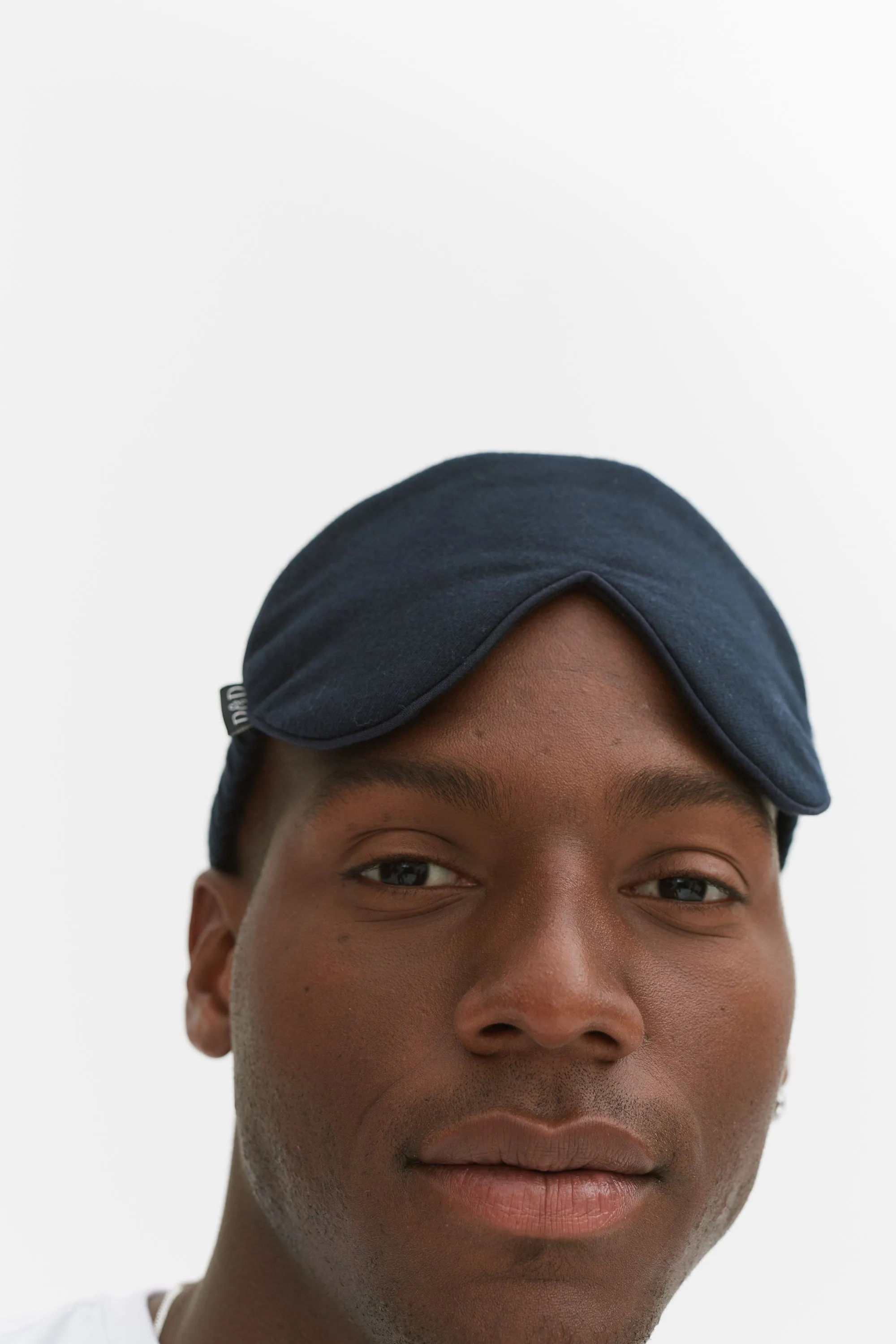 Men’s Eye Mask Brushed Cotton Navy sold by Desmond & Dempsey product image thumbnail 3