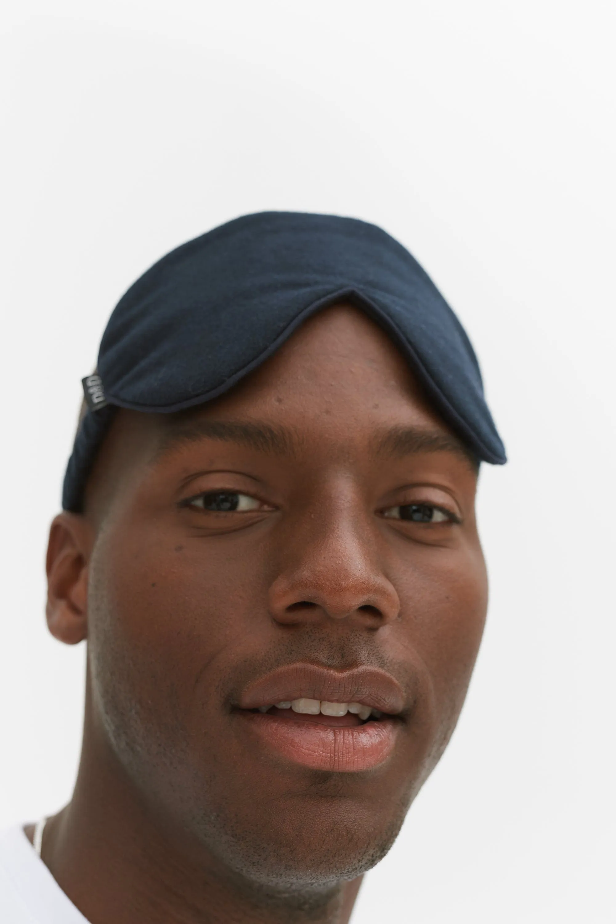 Men’s Eye Mask Brushed Cotton Navy sold by Desmond & Dempsey product image thumbnail 4