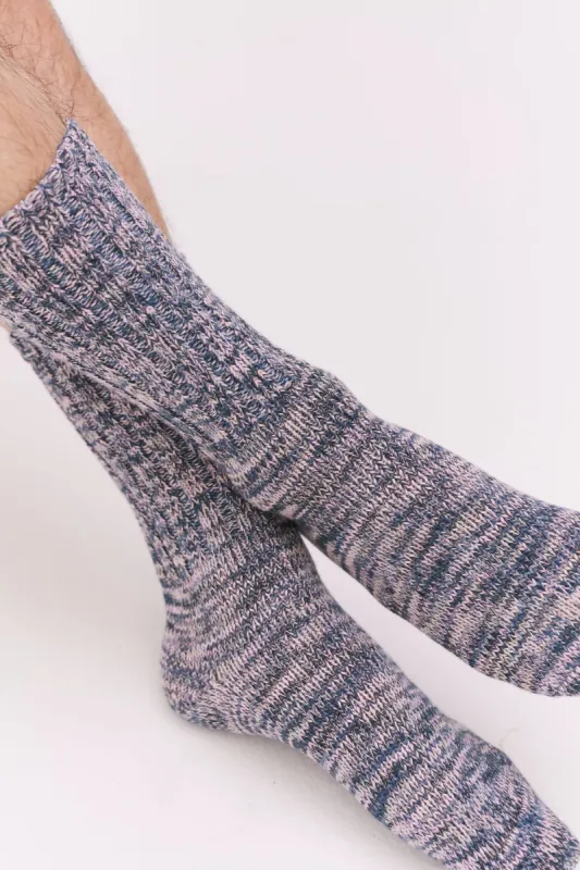 Men's Really Warm Socks Navy made by Desmond & Dempsey