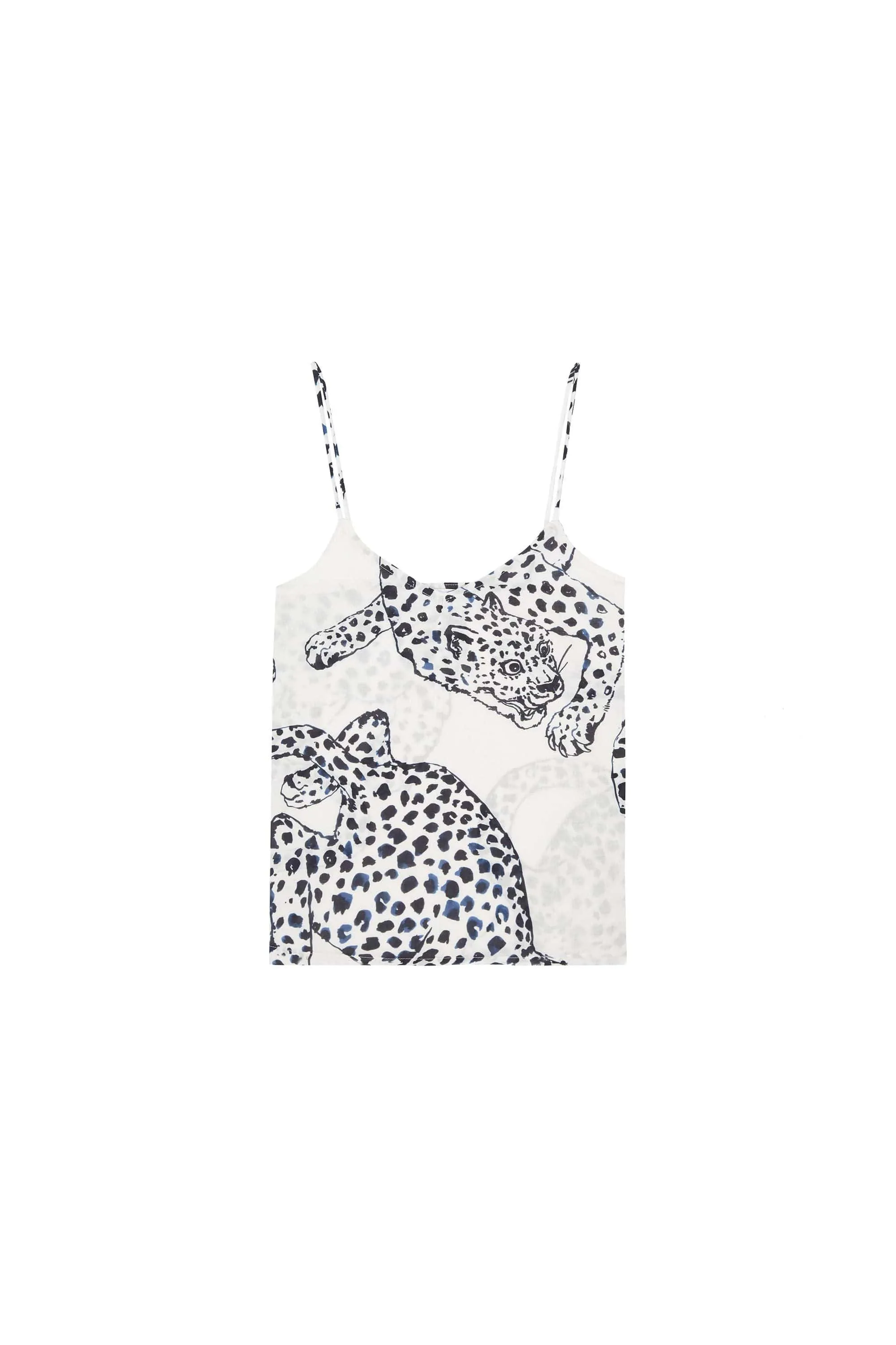 Cami Top The Jag Print Cream sold by Desmond & Dempsey product image thumbnail 4