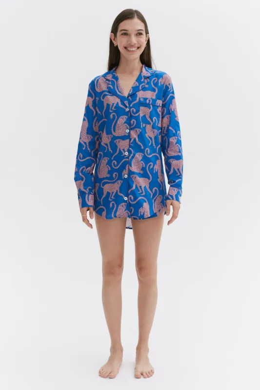 Signature Pyjama Set Chango Print Blue/Pink sold by Desmond & Dempsey