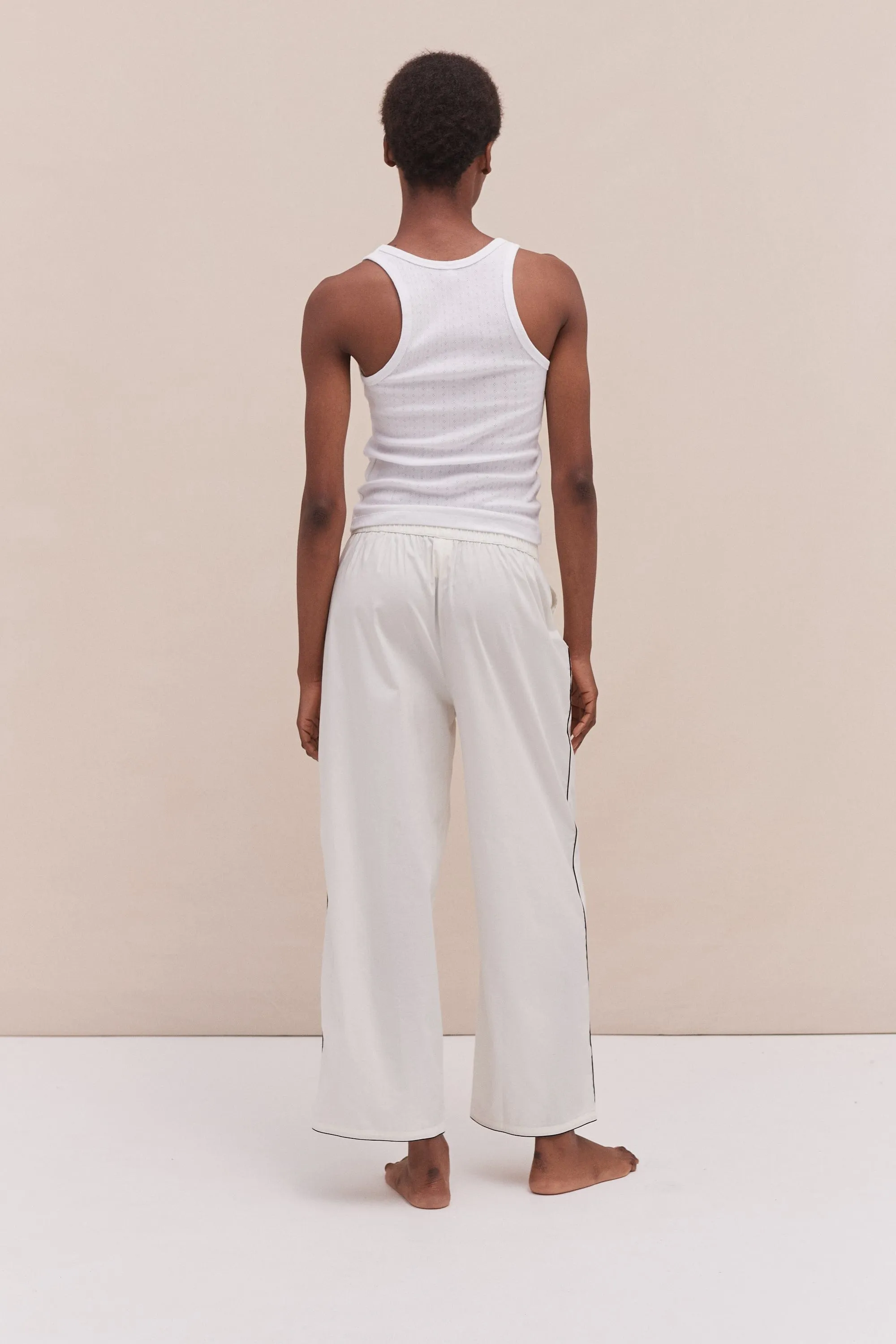 402 Trousers Cream sold by Desmond & Dempsey product image thumbnail 3