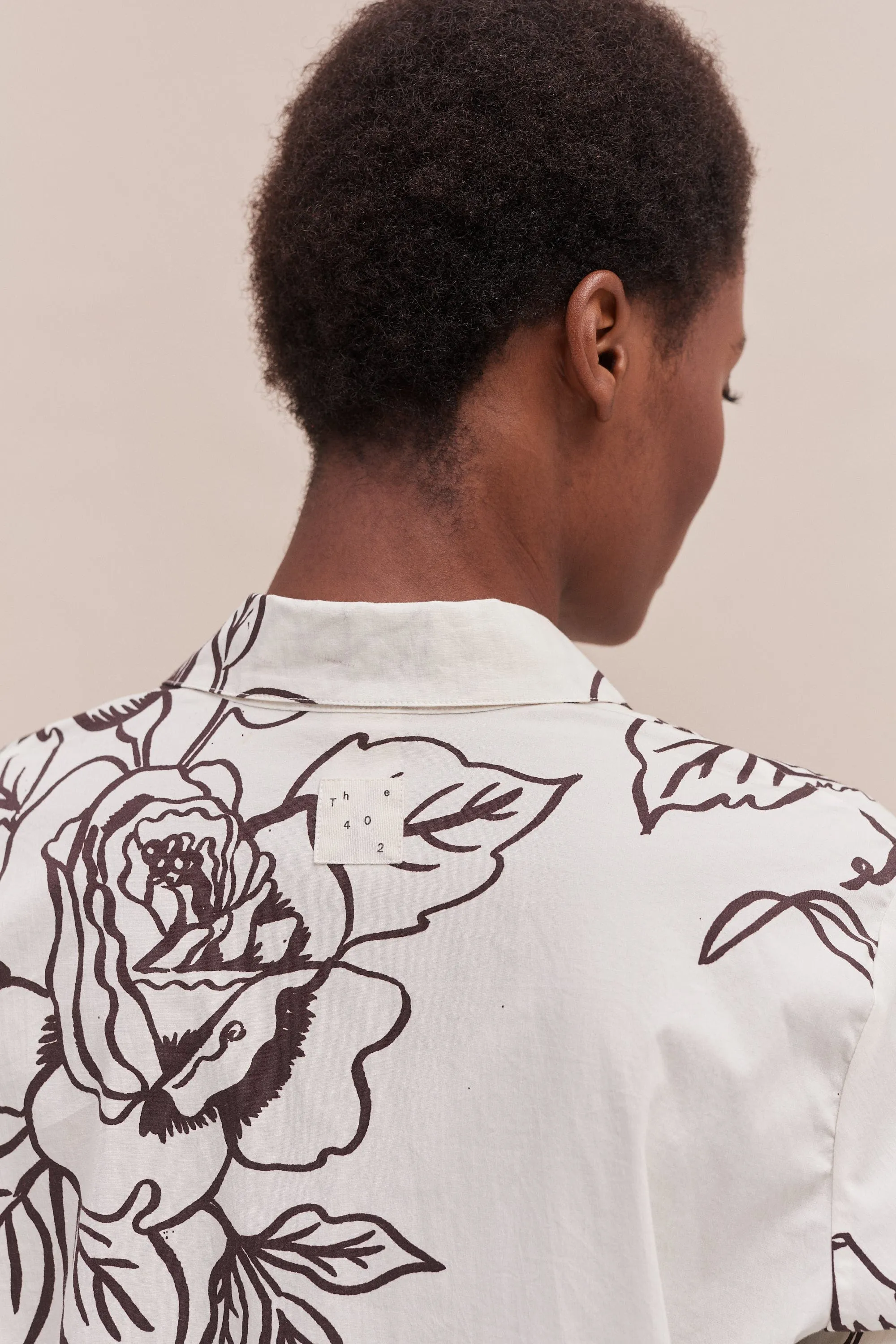 402 Shirt Rose Cream Brown sold by Desmond & Dempsey product image thumbnail 3