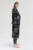 Women's Towel Robe Jag Print Navy sold by Desmond & Dempsey