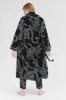 Women's Towel Robe Jag Print Navy sold by Desmond & Dempsey