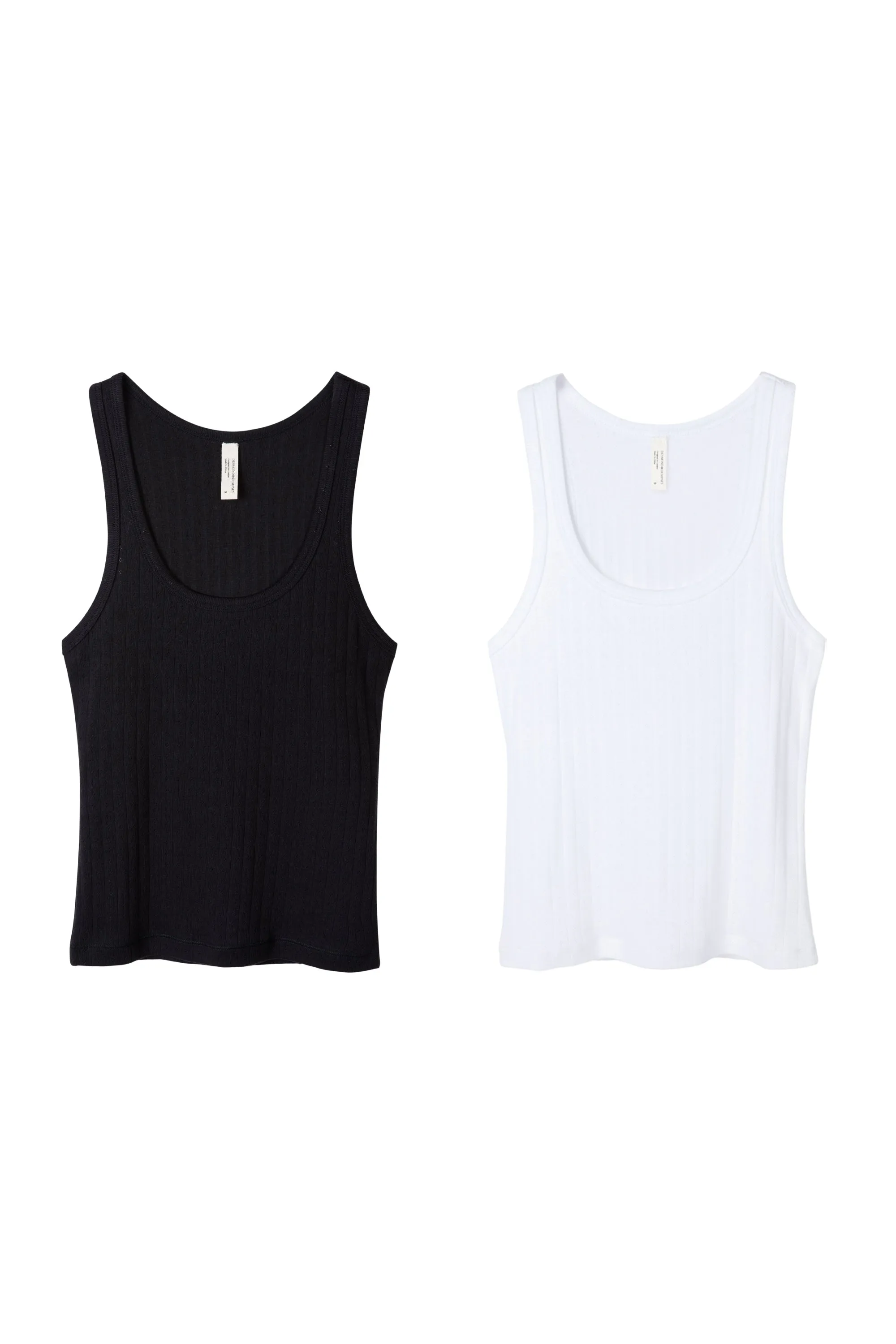 Tank Top Set of Two Black/White sold by Desmond & Dempsey