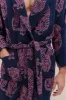 Unisex Towel Robe Sansindo Print Navy Pink sold by Desmond & Dempsey