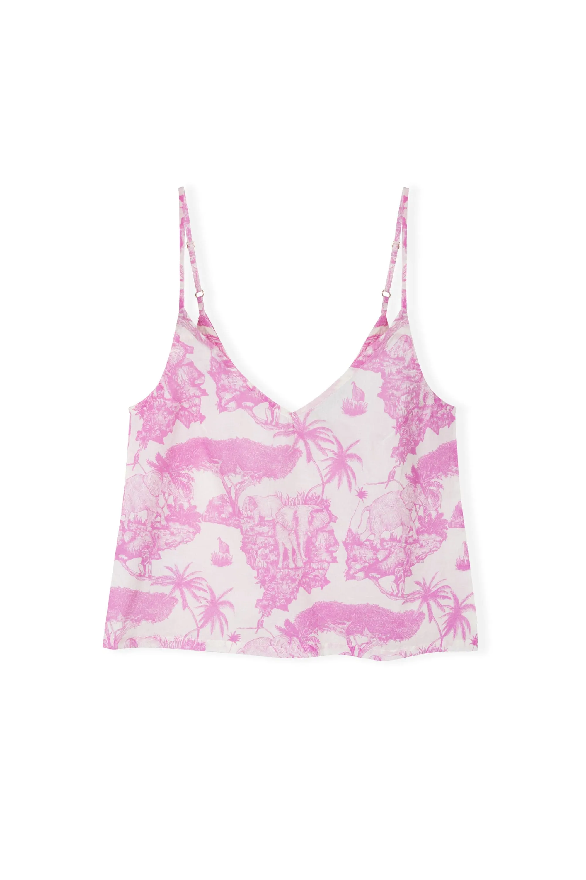 Cami Top Loxodonta Print Pink sold by Desmond & Dempsey product image thumbnail 5