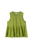 Pleated Cami Top Lime sold by Desmond & Dempsey
