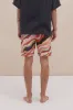 Men’s Pyjama Shorts Tide Print Multi Linen sold by Desmond & Dempsey