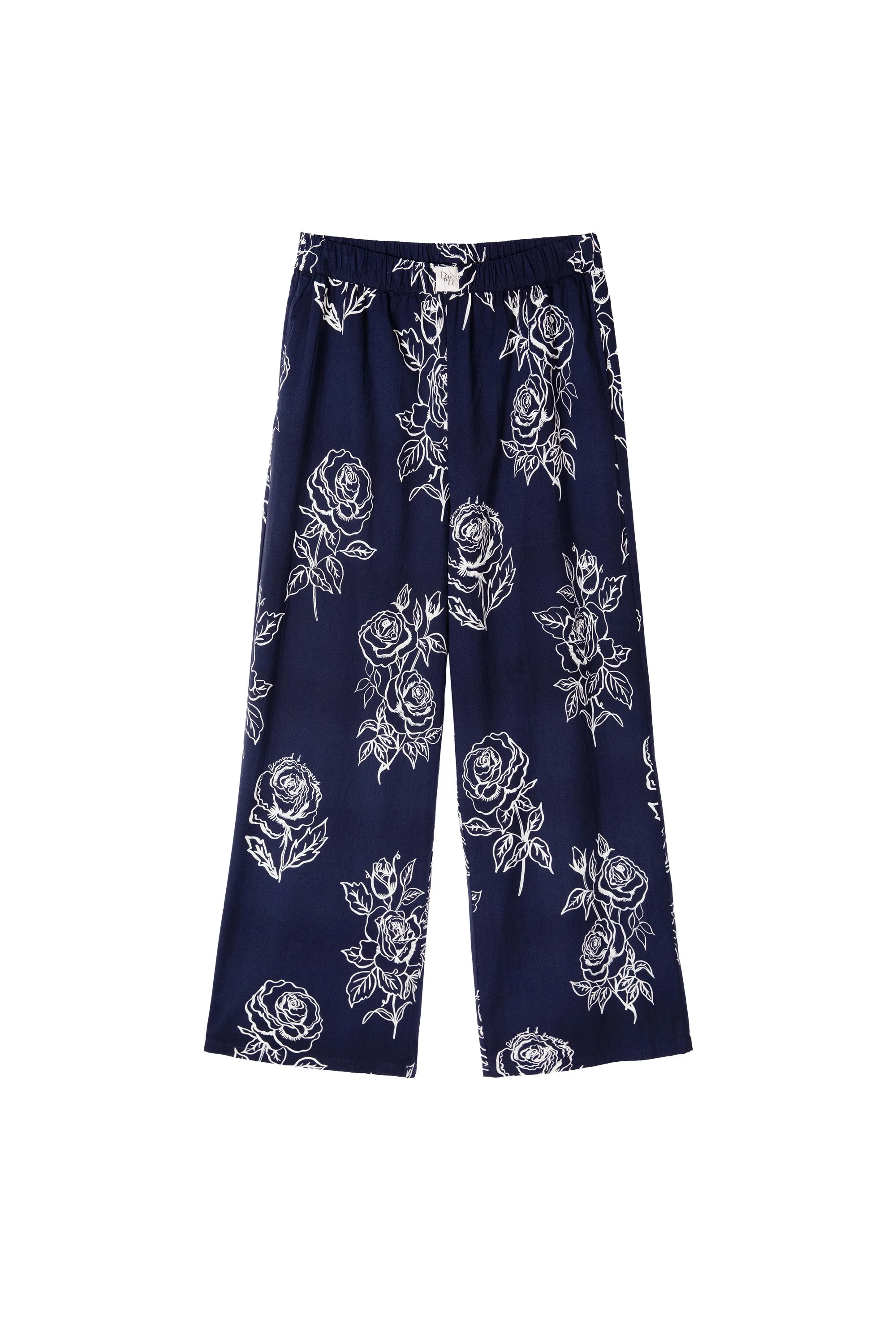 402 Trousers Posy Navy sold by Desmond & Dempsey product image thumbnail 4