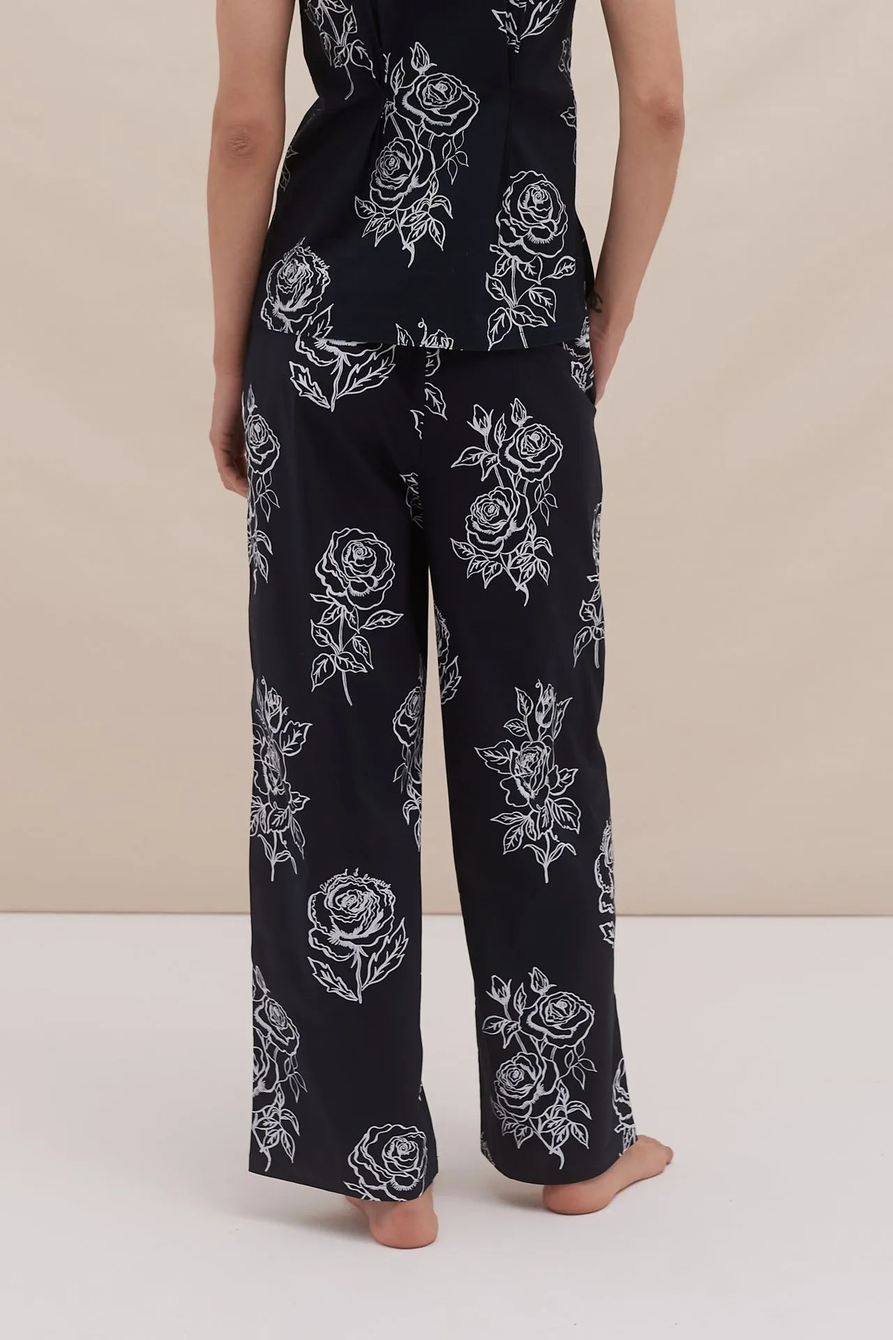 402 Trousers Posy Navy sold by Desmond & Dempsey product image thumbnail 3