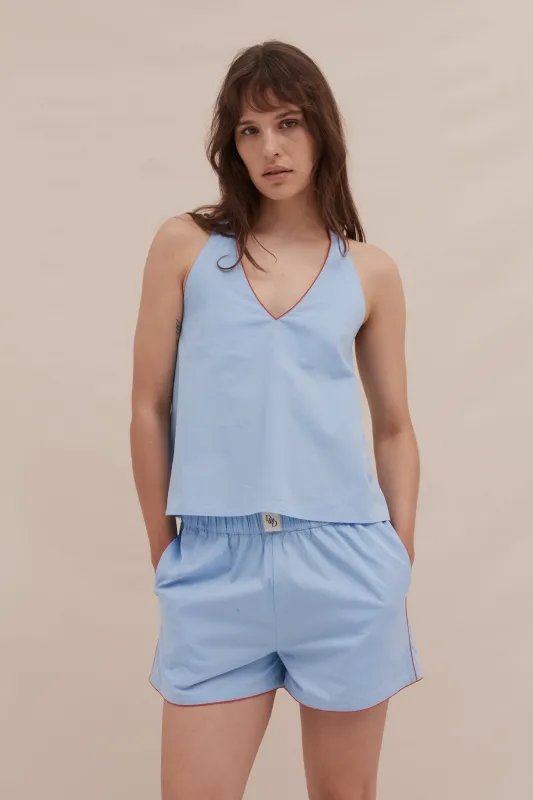 402 Swing Cami Blue sold by Desmond & Dempsey