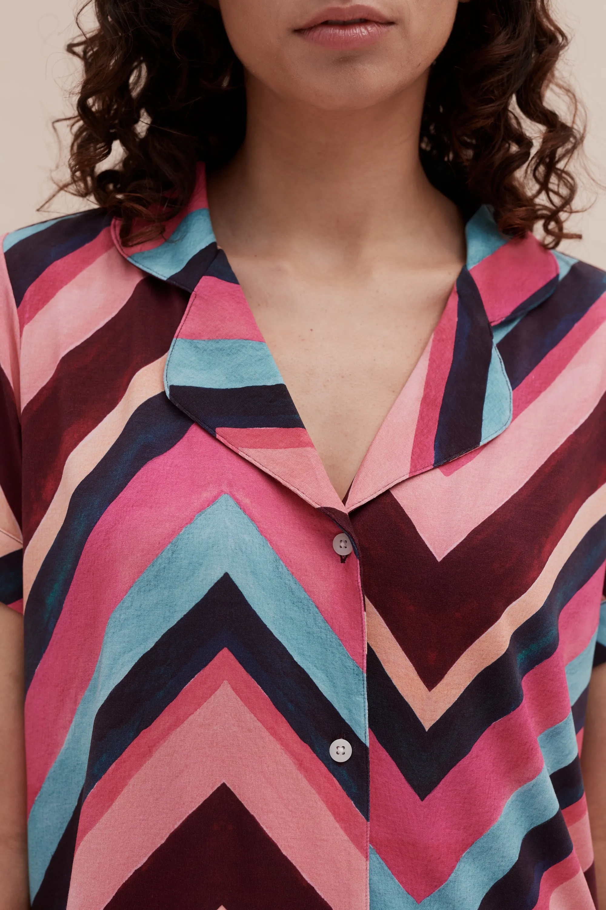 Lyocell Jersey Short Pyjama Set Milou sold by Desmond & Dempsey product image thumbnail 5