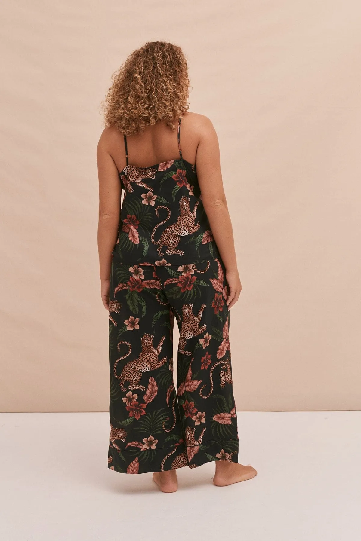 Cami Top and Wide Leg Trouser Set Soleia Leopard Print Multi sold by Desmond & Dempsey product image thumbnail 3