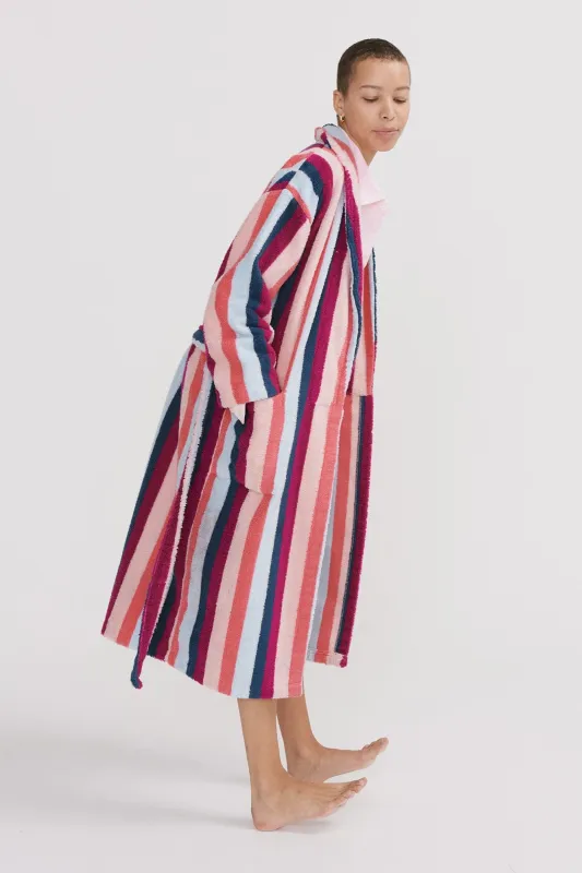Women's Towel Robe Stripe sold by Desmond & Dempsey