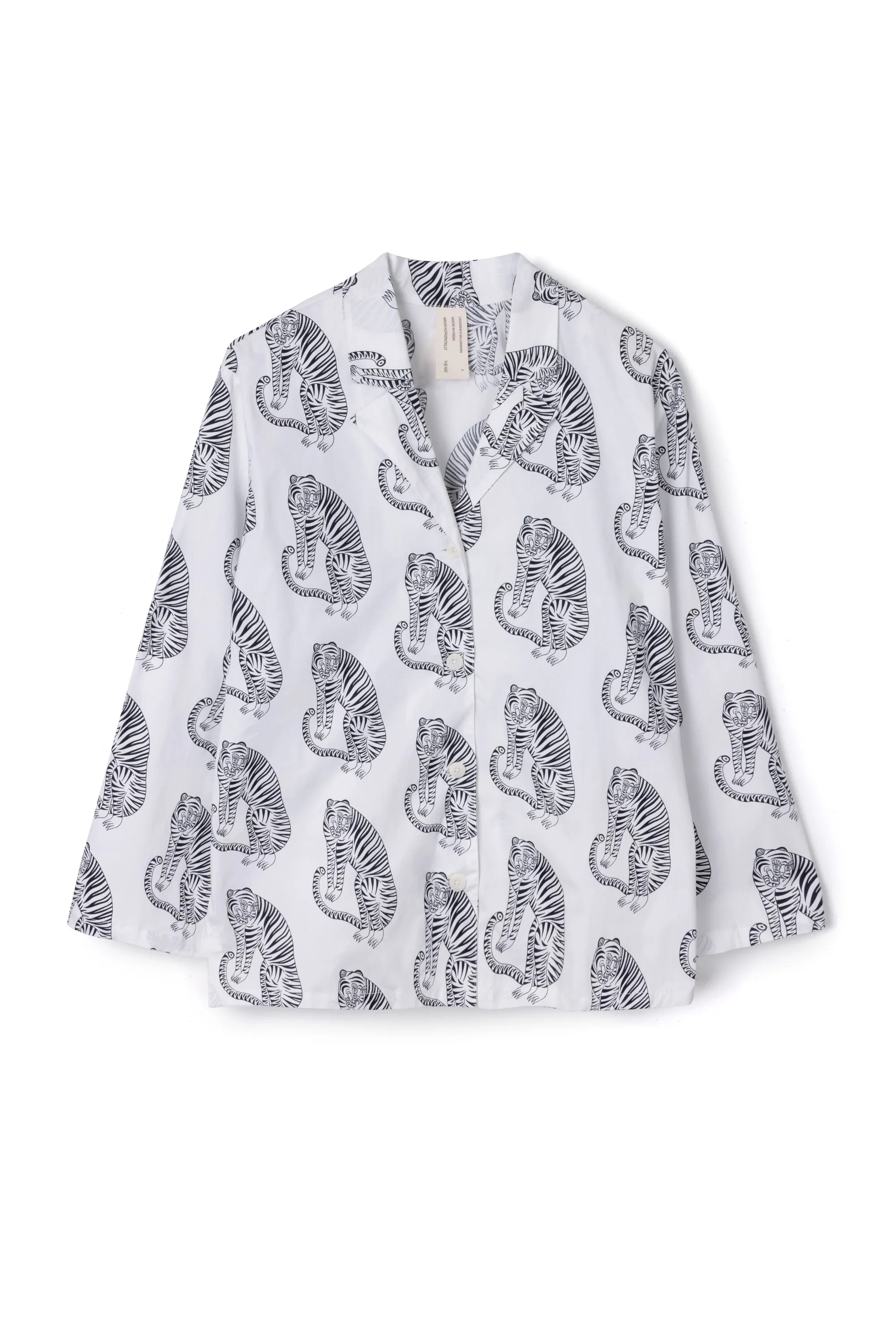 402 Shirt Sansindo White/Black sold by Desmond & Dempsey product image thumbnail 4