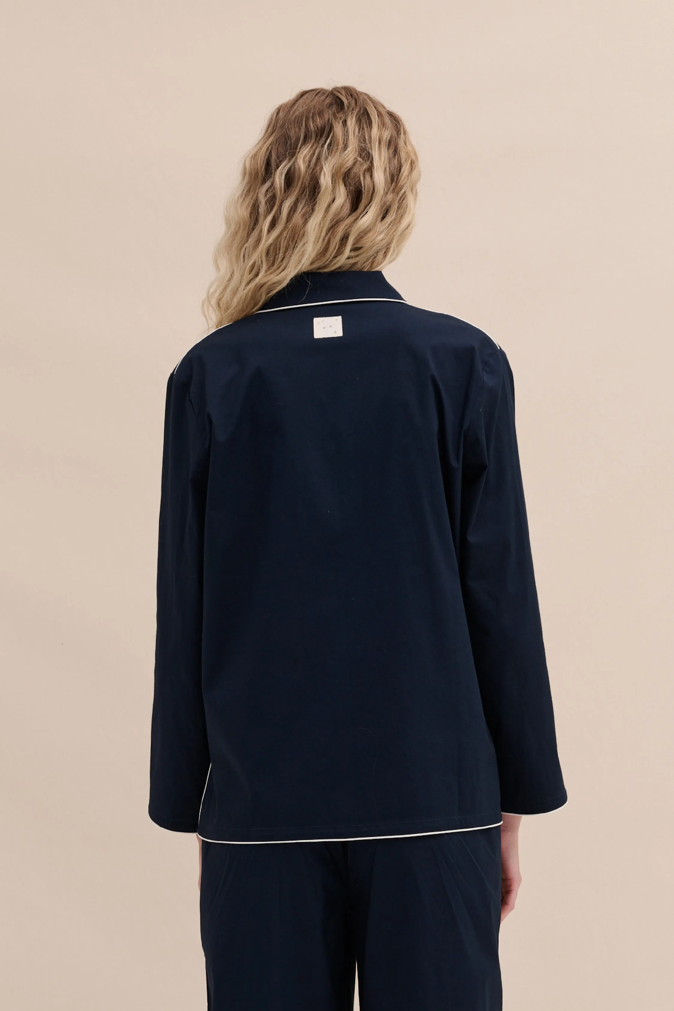 402 Shirt Navy sold by Desmond & Dempsey product image thumbnail 4