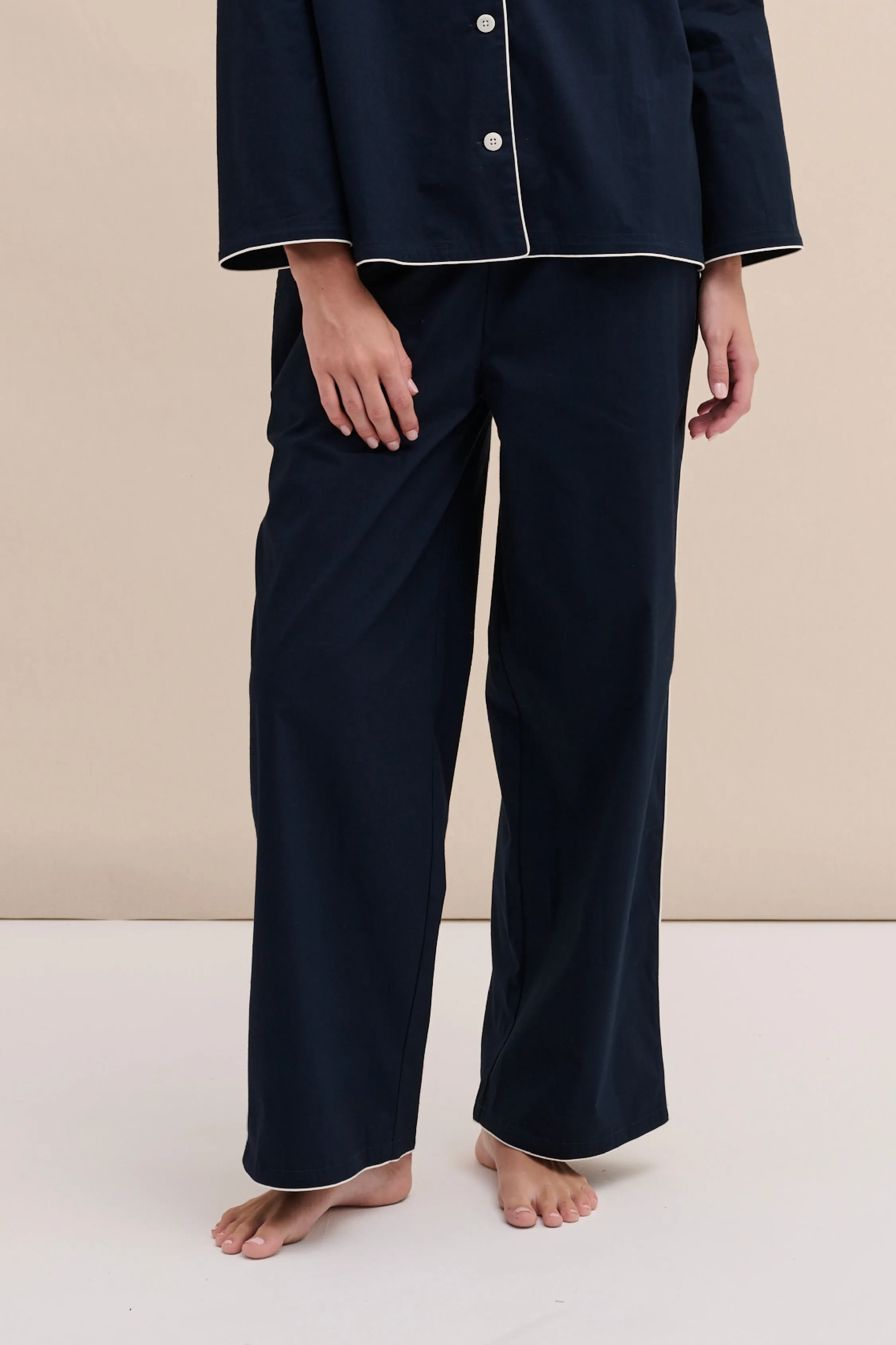 402 Trousers Navy sold by Desmond & Dempsey