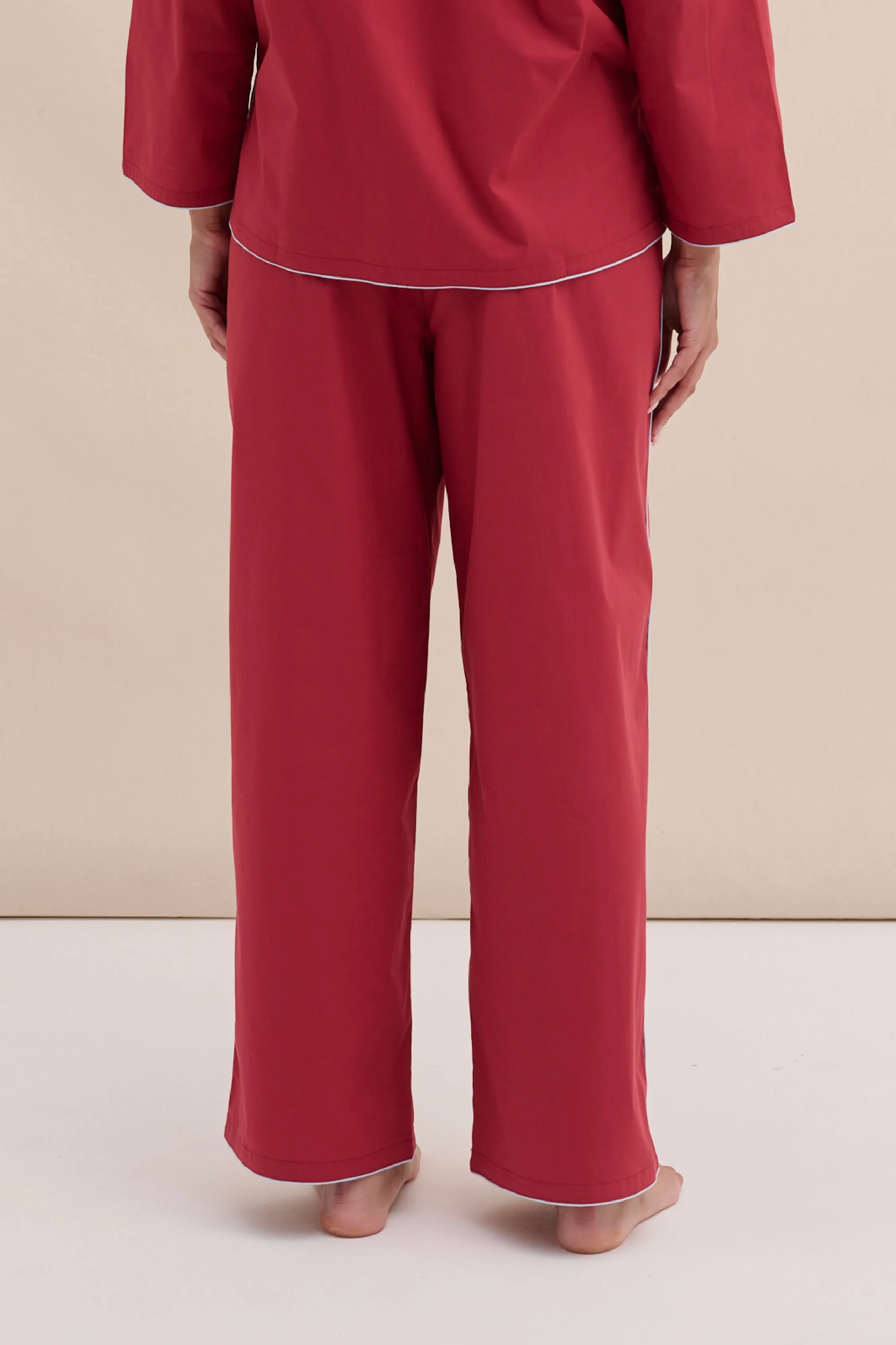 402 Trousers Red sold by Desmond & Dempsey product image thumbnail 4