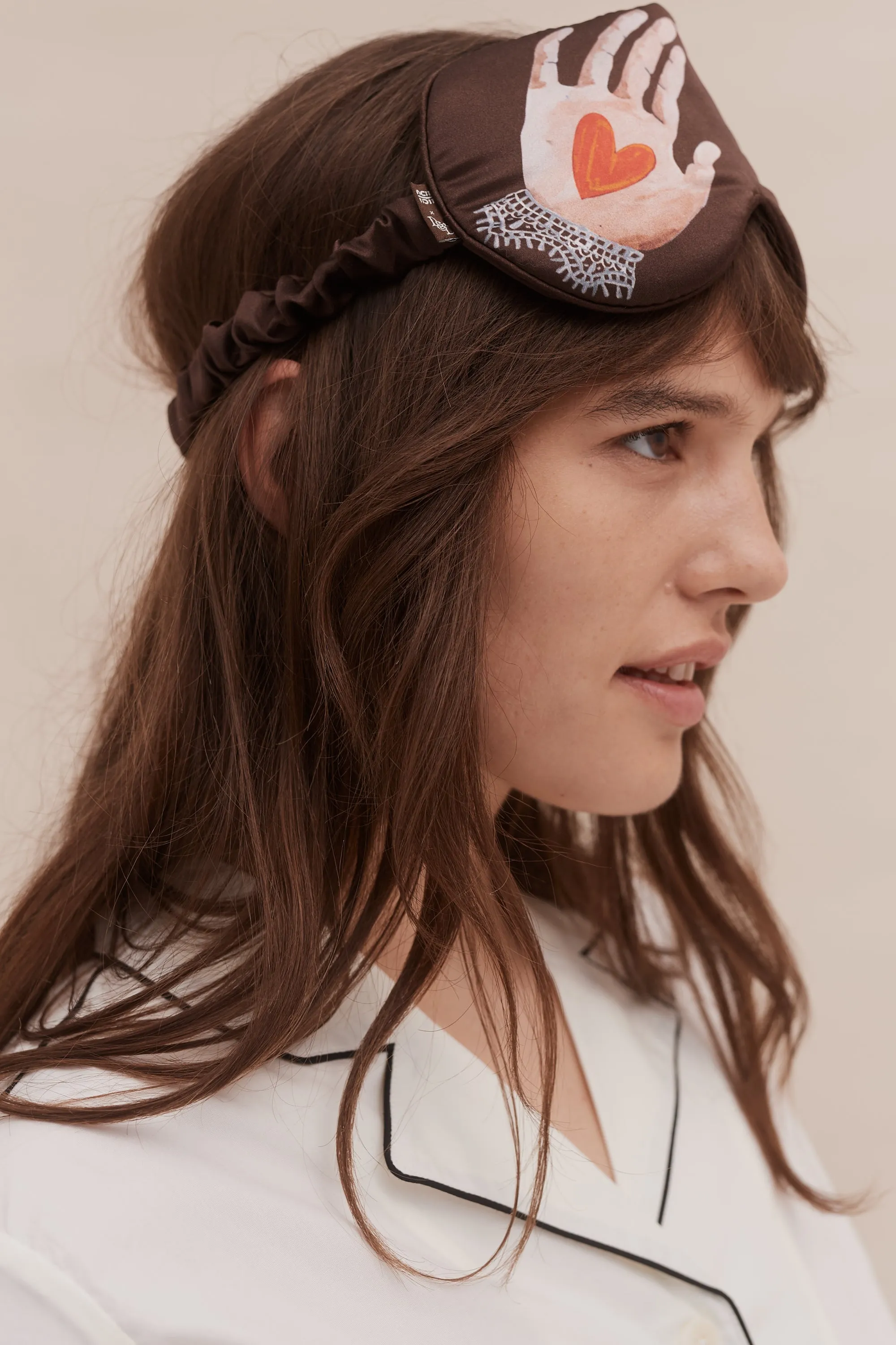 Silk Eye Mask Idle Hands sold by Desmond & Dempsey product image thumbnail 3