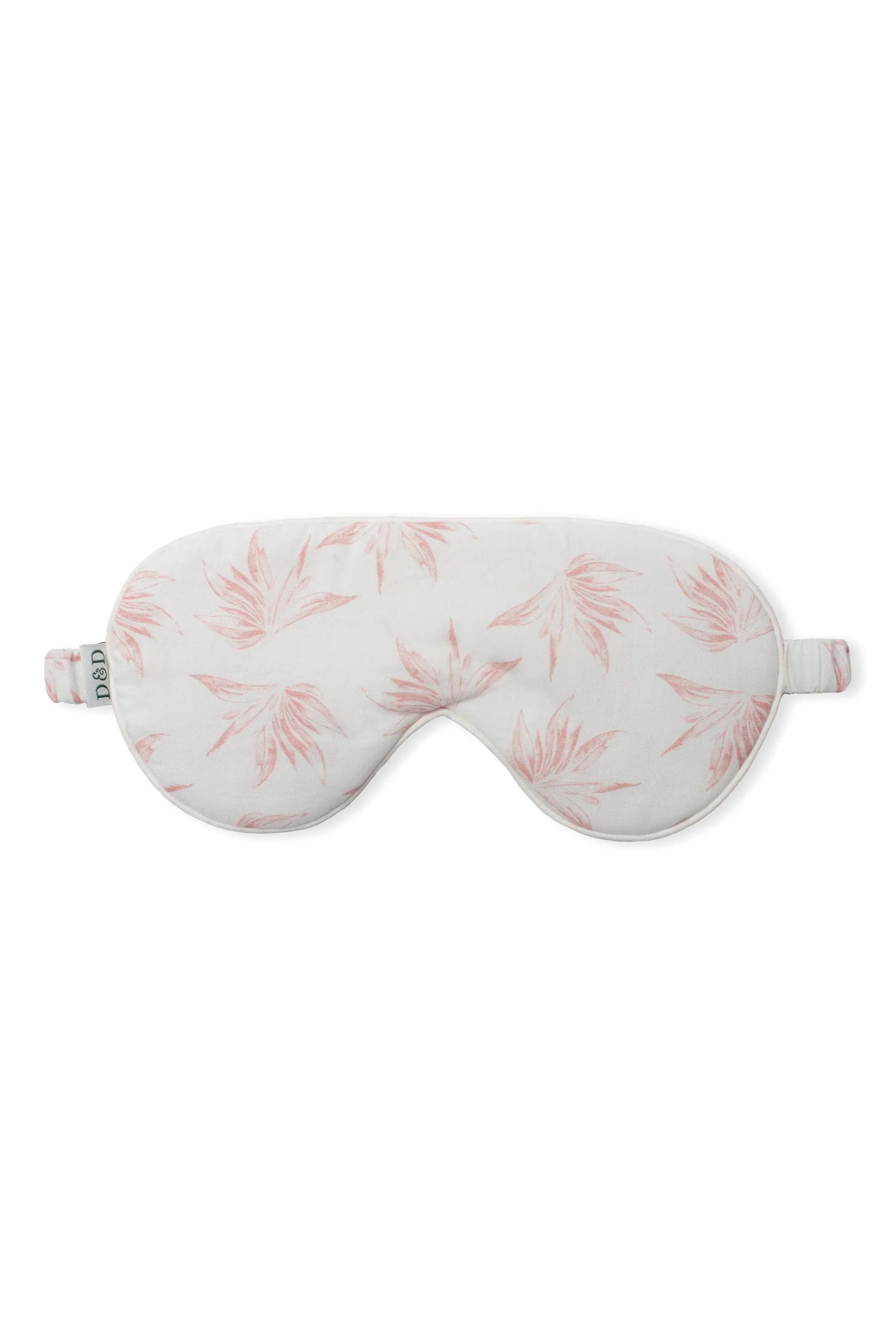 Cotton Luxe Eye Mask Deia Print White/Pink sold by Desmond & Dempsey product image thumbnail 4
