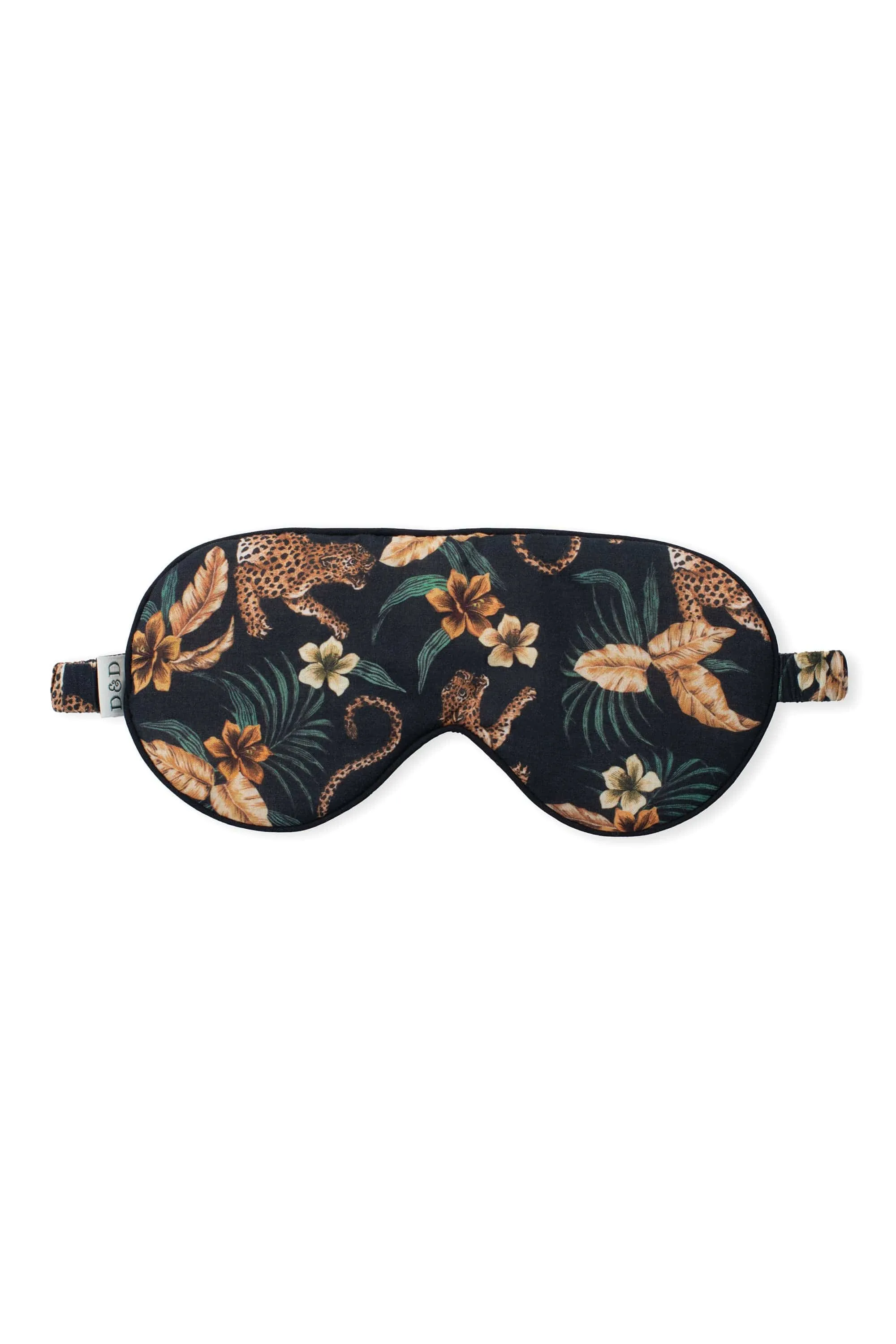 Men's Eye Mask Soleia Leopard Print Black/Yellow sold by Desmond & Dempsey product image thumbnail 5