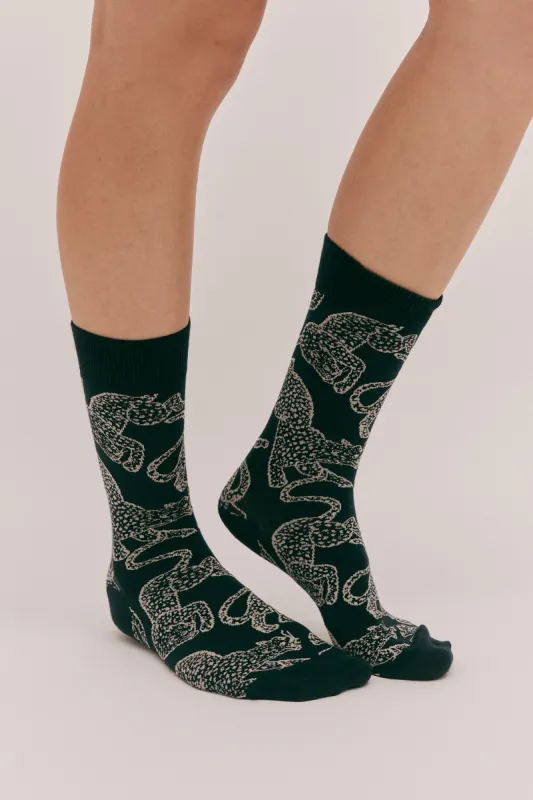 Women's Socks Jag Navy sold by Desmond & Dempsey