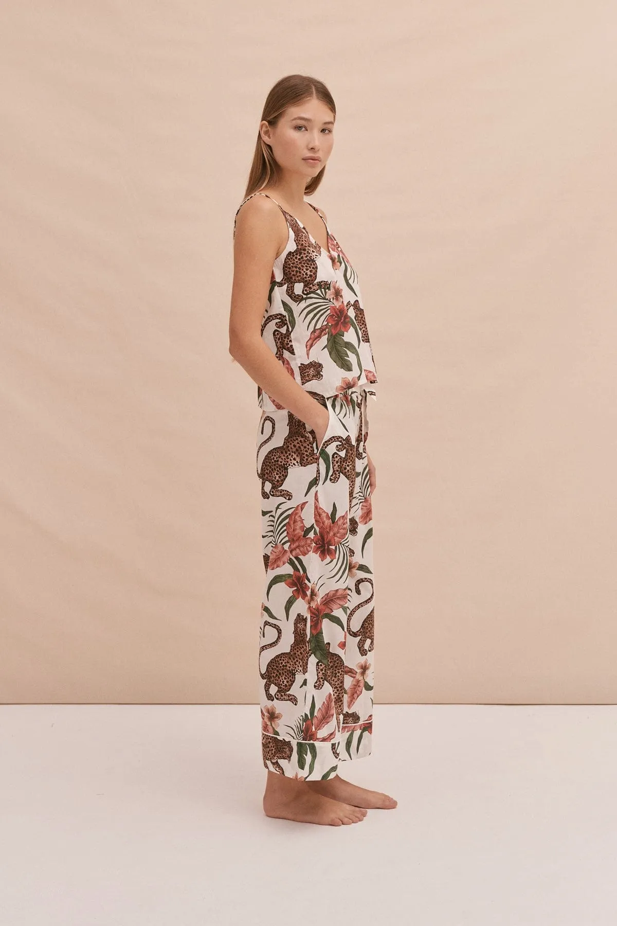 Cami Top Soleia Print Cream sold by Desmond & Dempsey product image thumbnail 5