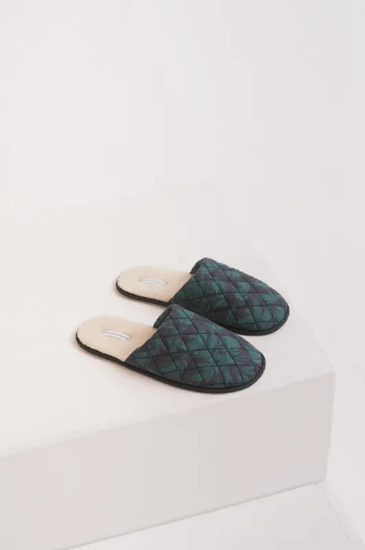 Unisex Slipper Byron Print sold by Desmond & Dempsey