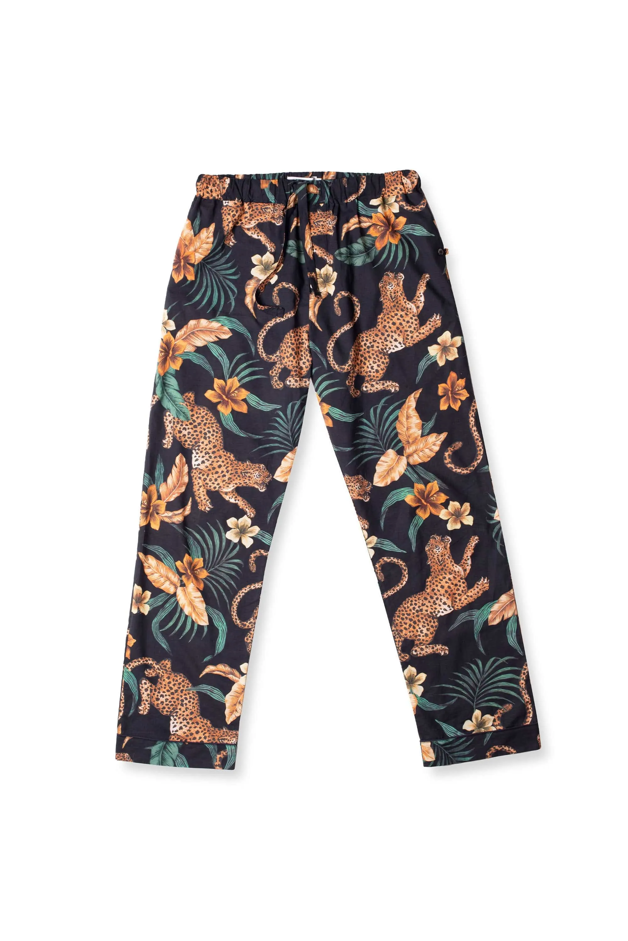Men’s Pyjama Trousers Soleia Print Black/Yellow sold by Desmond & Dempsey product image thumbnail 4