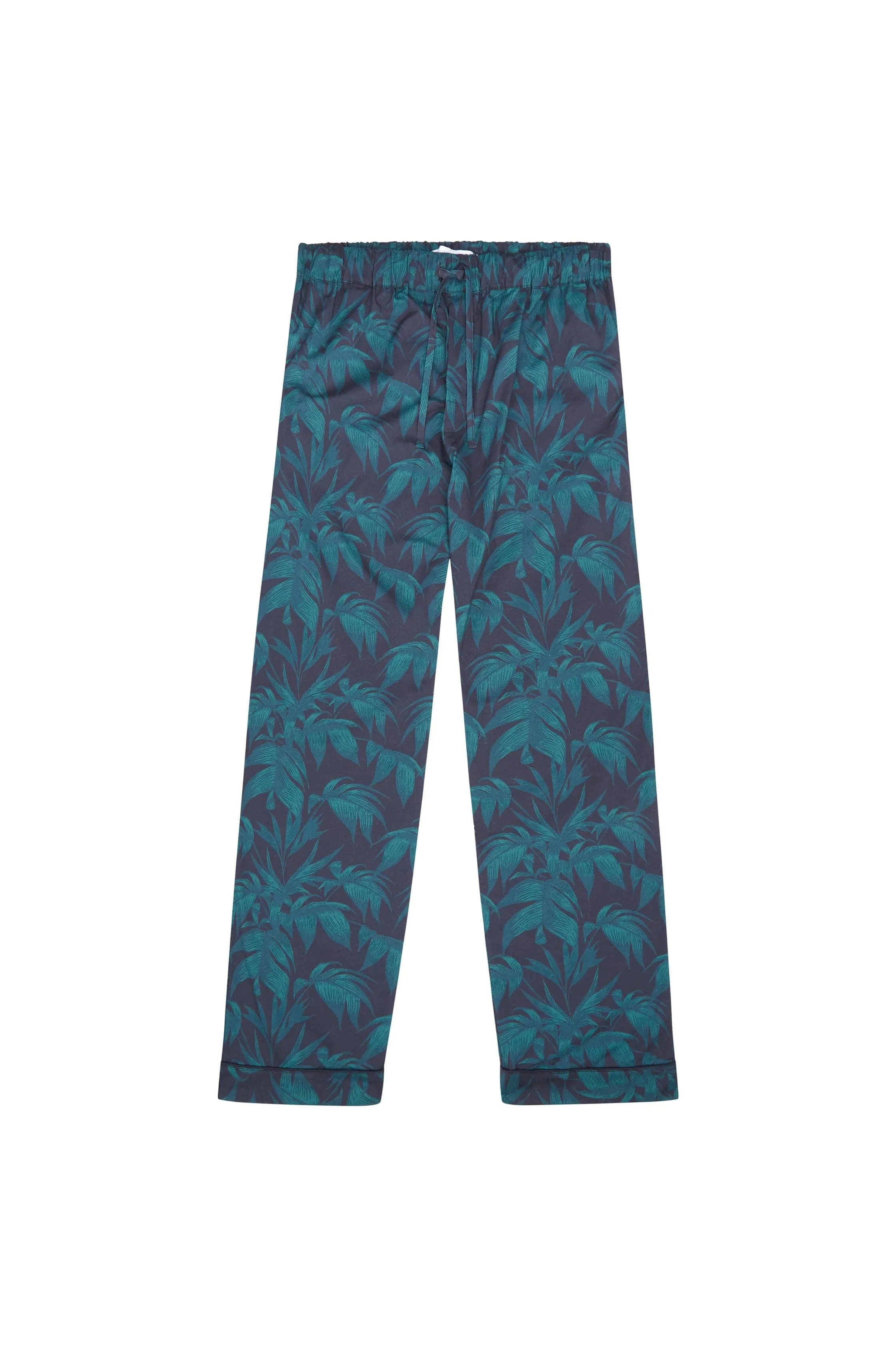 Men’s Pyjama Trousers Byron Tropical Print Navy/Green sold by Desmond & Dempsey product image thumbnail 4