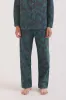 Men’s Pyjama Trousers Byron Tropical Print Navy/Green sold by Desmond & Dempsey