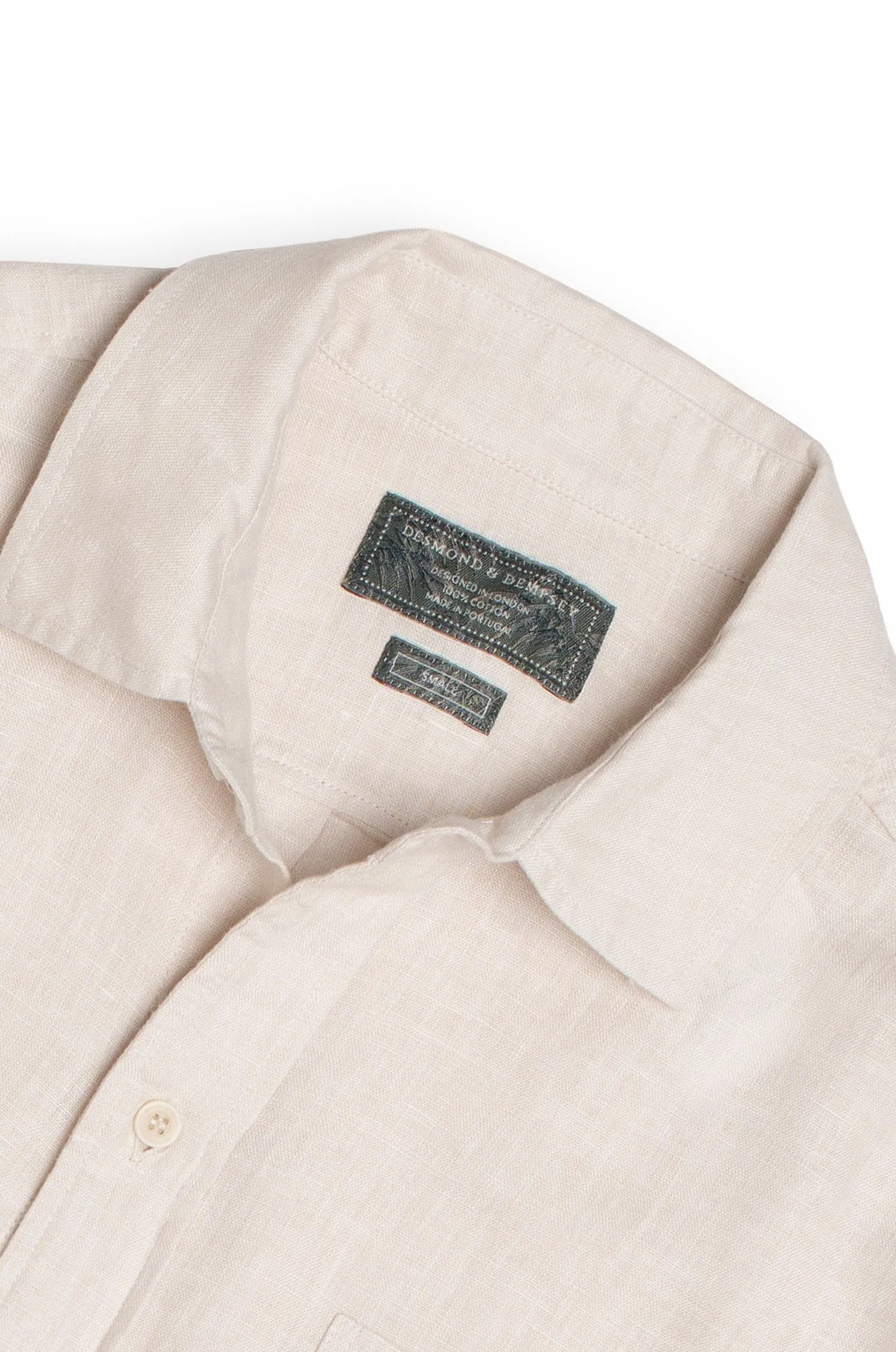 Lounge Shirt Oat Linen sold by Desmond & Dempsey product image thumbnail 5