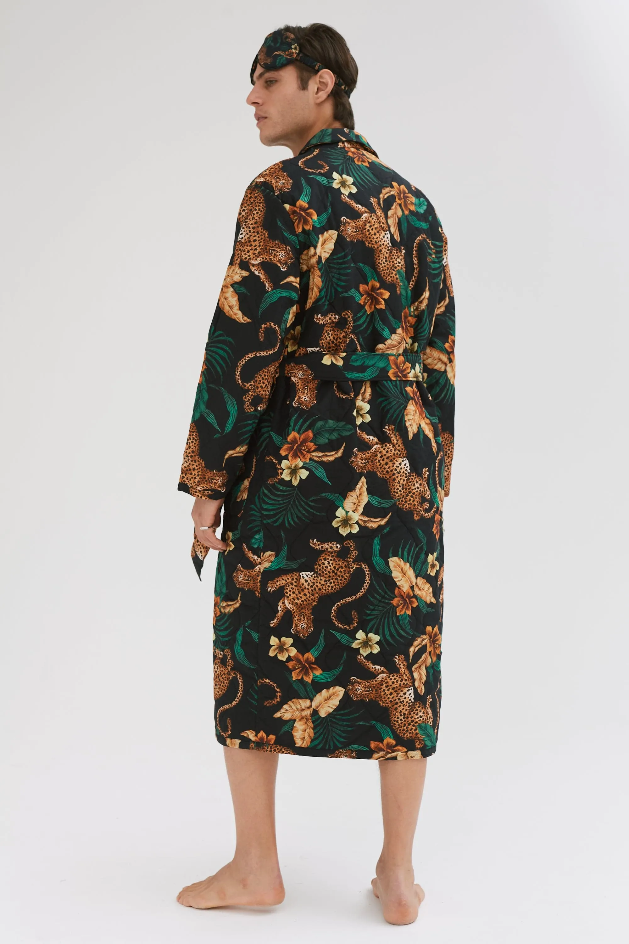 The Men's Triple Leopard Gift Set sold by Desmond & Dempsey product image thumbnail 4