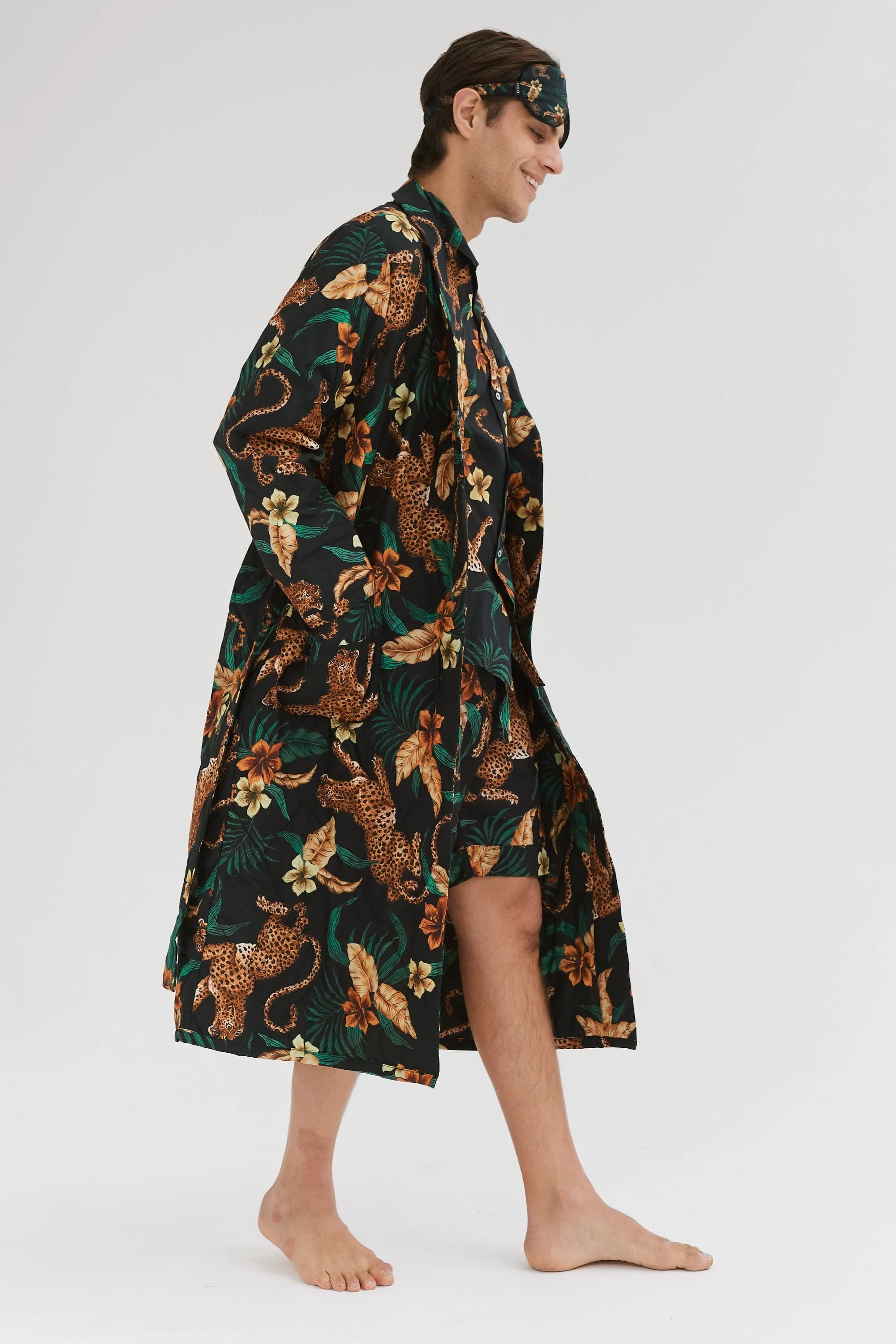 The Men's Triple Leopard Gift Set sold by Desmond & Dempsey product image thumbnail 2