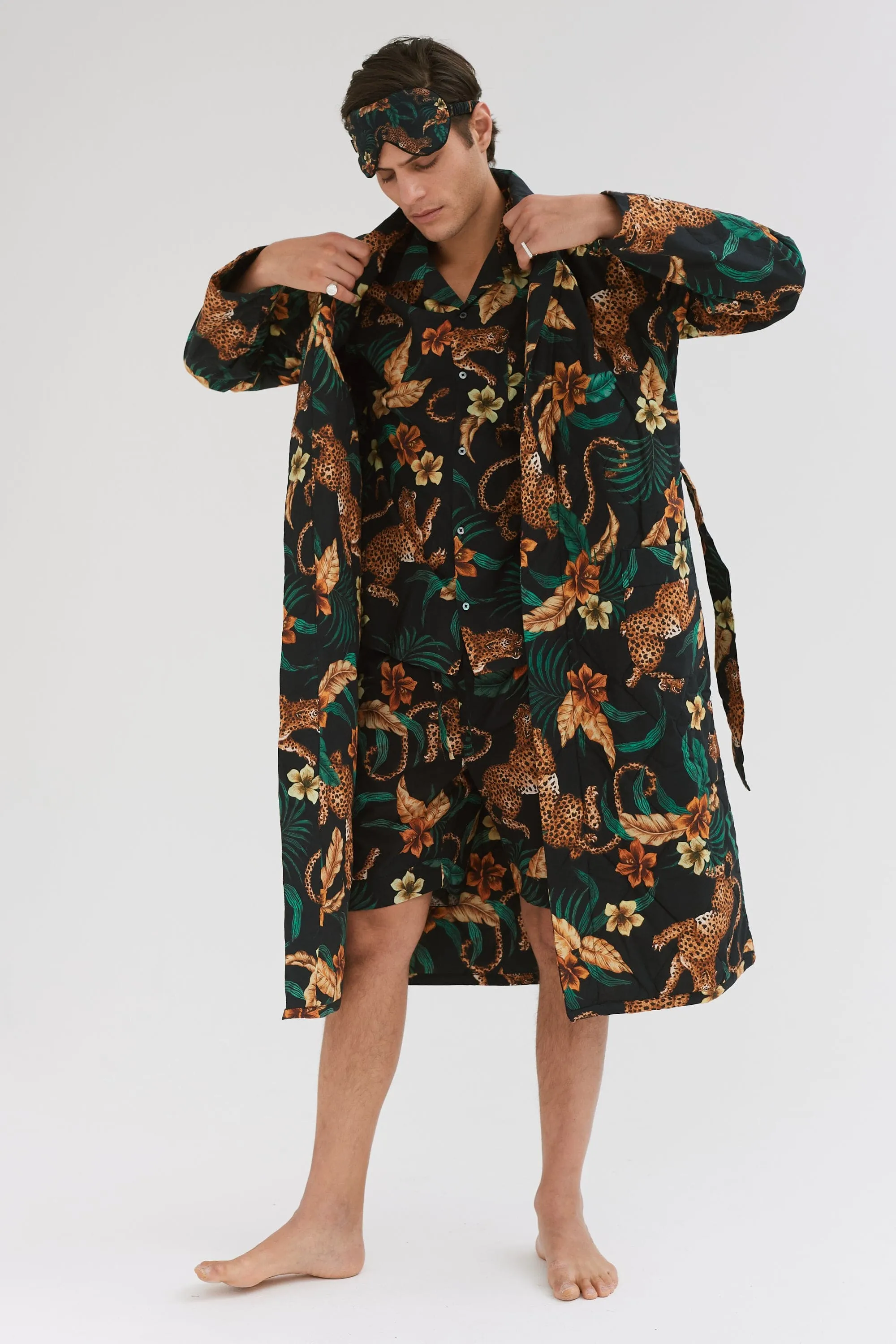 The Men's Triple Leopard Gift Set sold by Desmond & Dempsey