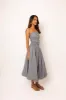 Alexa Pure Cotton Mono Gingham Puffball Dress sold by Amy Lynn