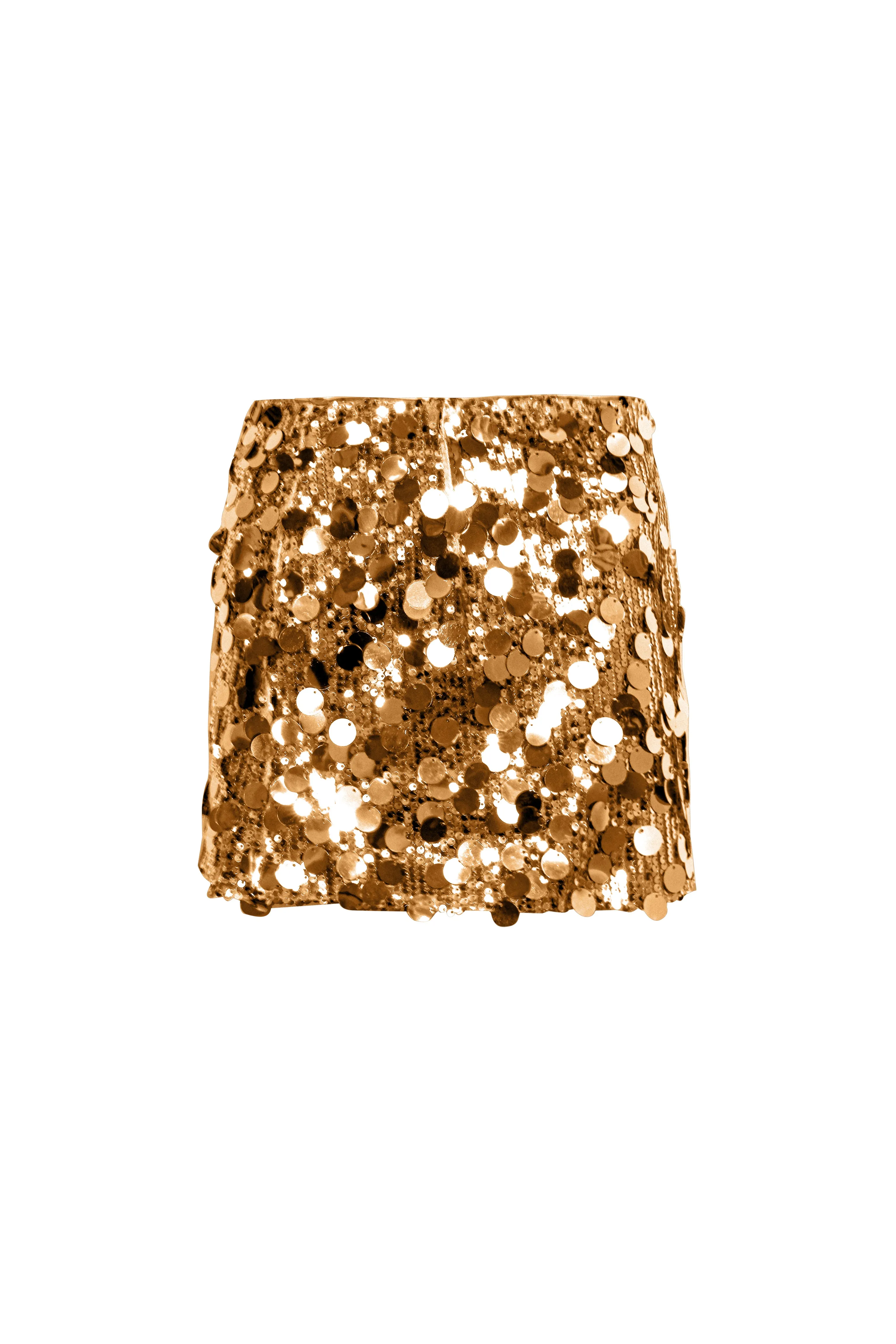 Oceane Bronze Disc Sequin Mini Skirt sold by AMYLYNN product image thumbnail 5