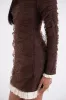 Edie Brown Polka Swiss Dot Ruffle Hem Mini Dress sold by AMYLYNN