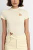 Bowie Butter Yellow Heart Cut Out Top sold by AMYLYNN